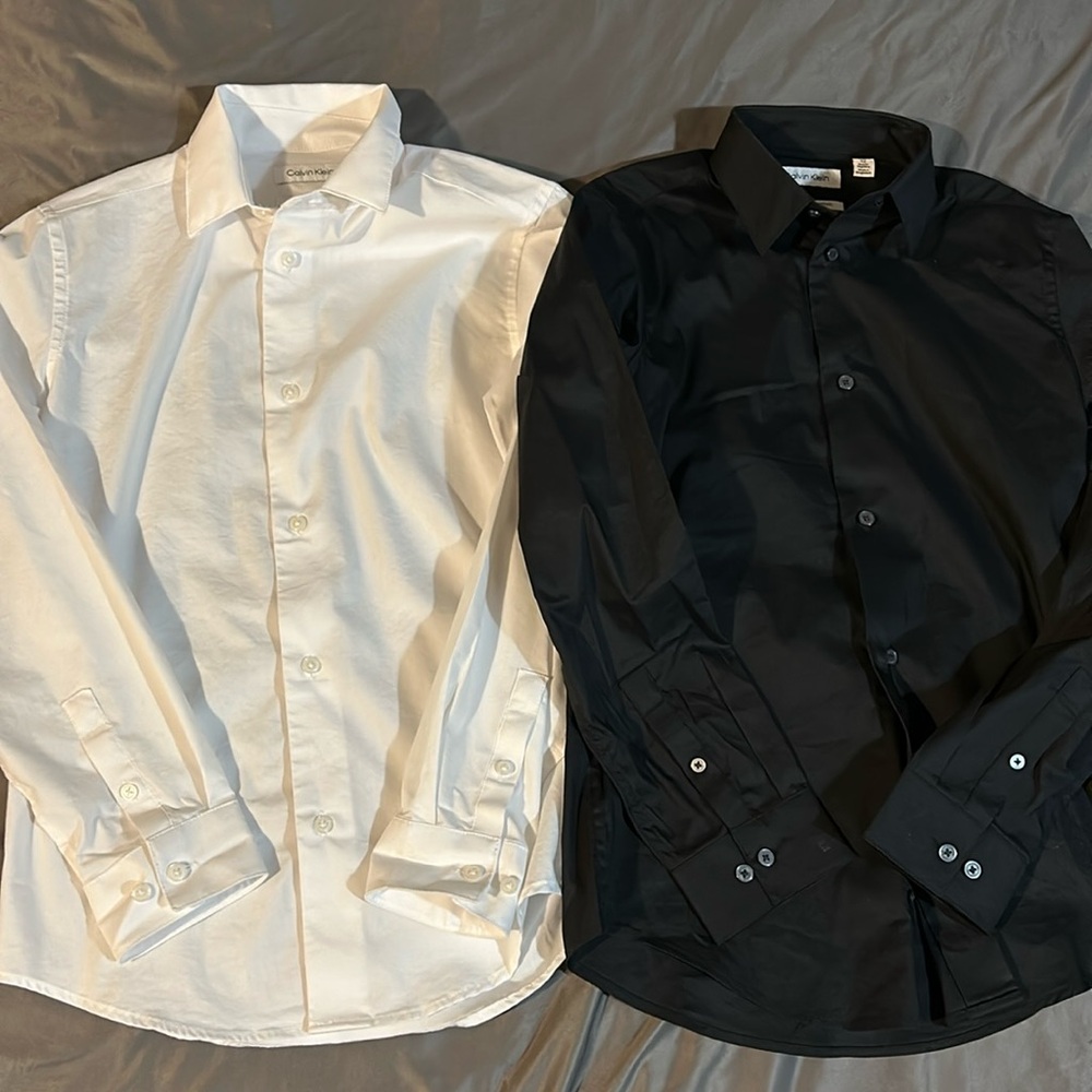 Calvin Klein button up shirt x2 size 12